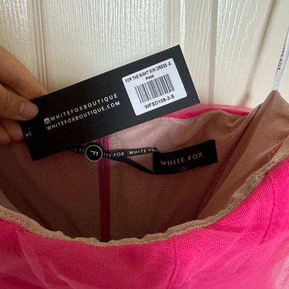 WHITE FOX//For the Night Mini Dress//PINK//SMALL - Picture 3 of 3
